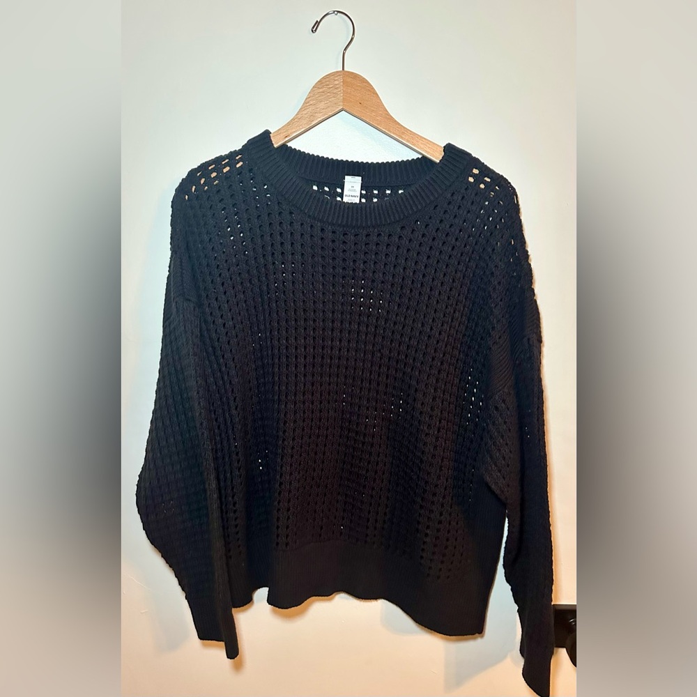 Old Navy black open stitch sweater Size 2X